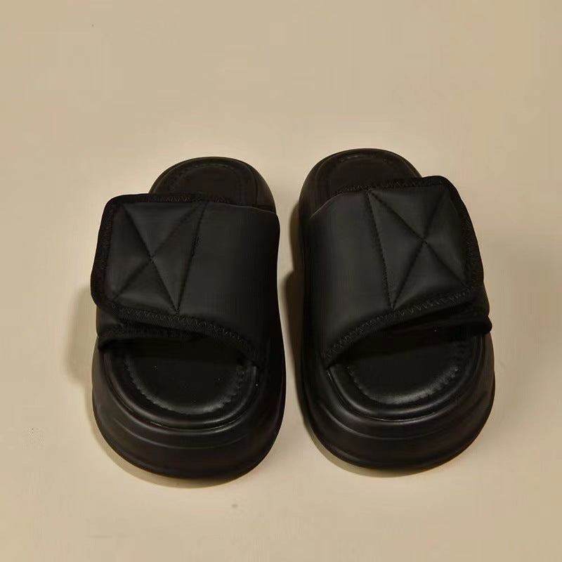 Cross slippers sandals women's net 2025 new summer fashion thick-soled infrared beach versatile slippers wholesale