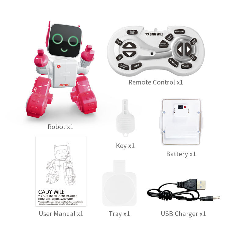 JJRC Kids Intelligent Remote Control Robot R4 Singing Dancing Programming Storytelling Machine Amazon shopee Cross Border