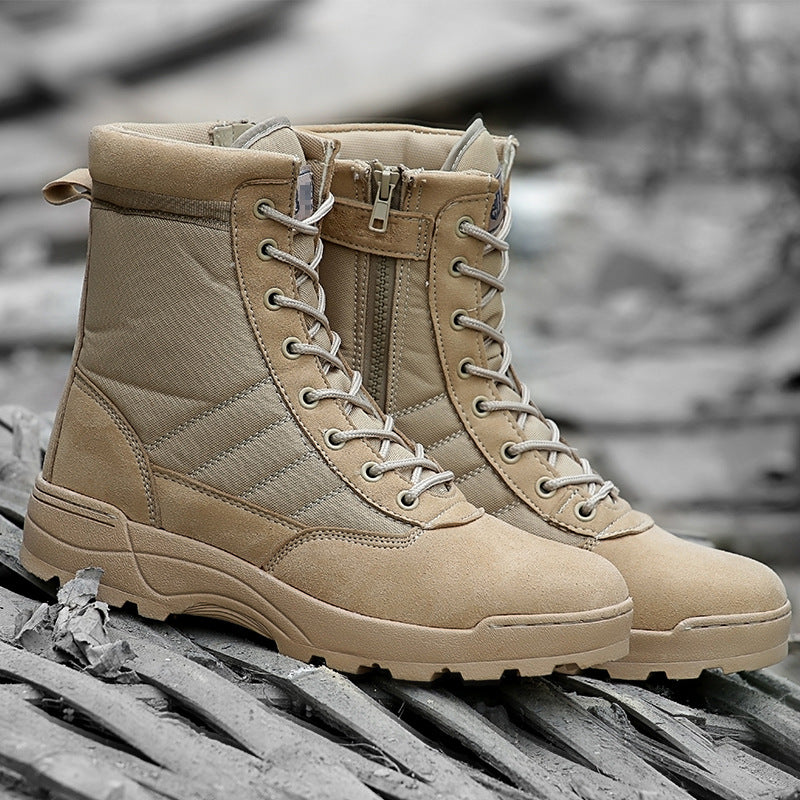 Children's combat boots, summer parent-child high-top military boots, Martin boots, special forces spring and autumn men's marine boots, summer camp CS boots