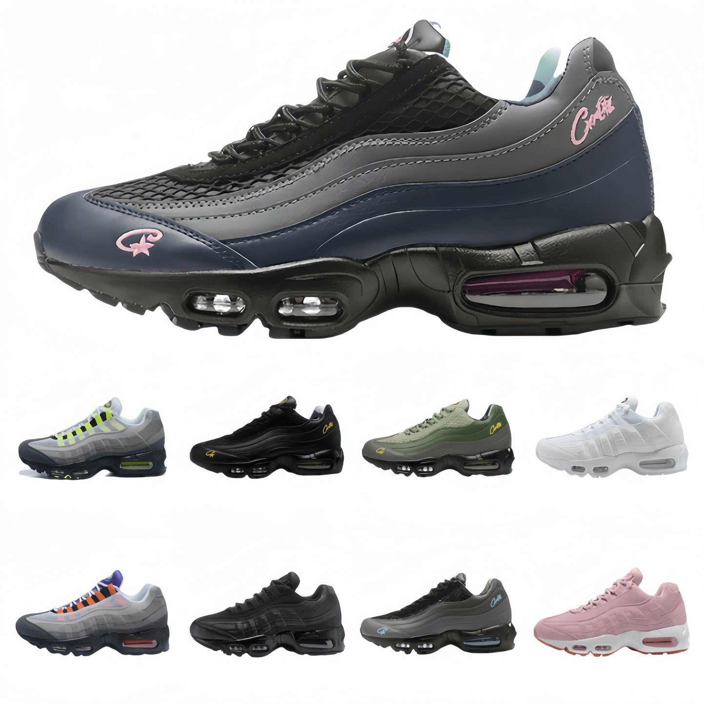 Men's sports single shoes air cushion shock absorber outdoor casual spring running shoes women's shoes foreign trade plus size AIR MAX 95