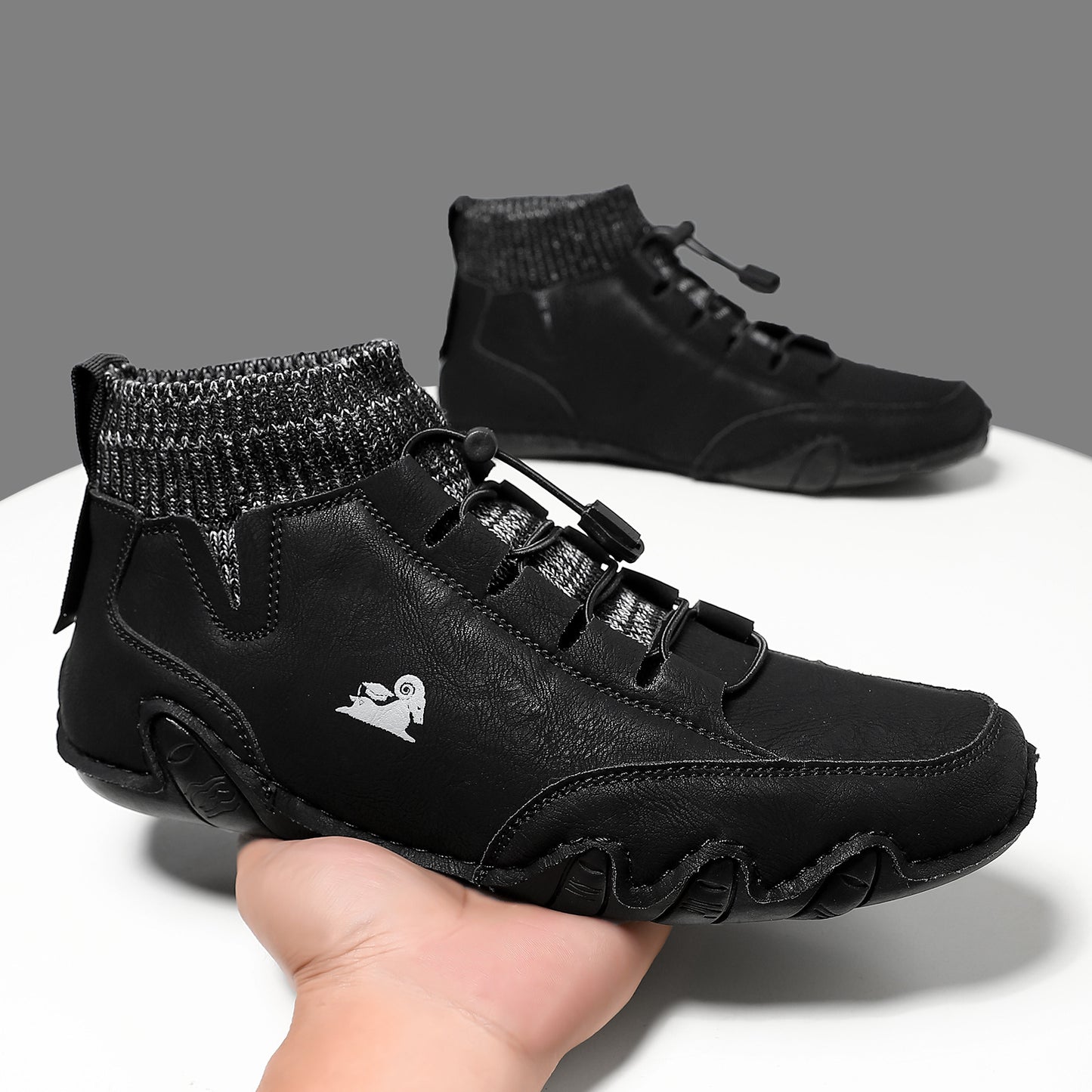 LDECK men's and women's shoes cross-border socks mouth Martin boots high top octopus casual boots independent station plus size men's shoes