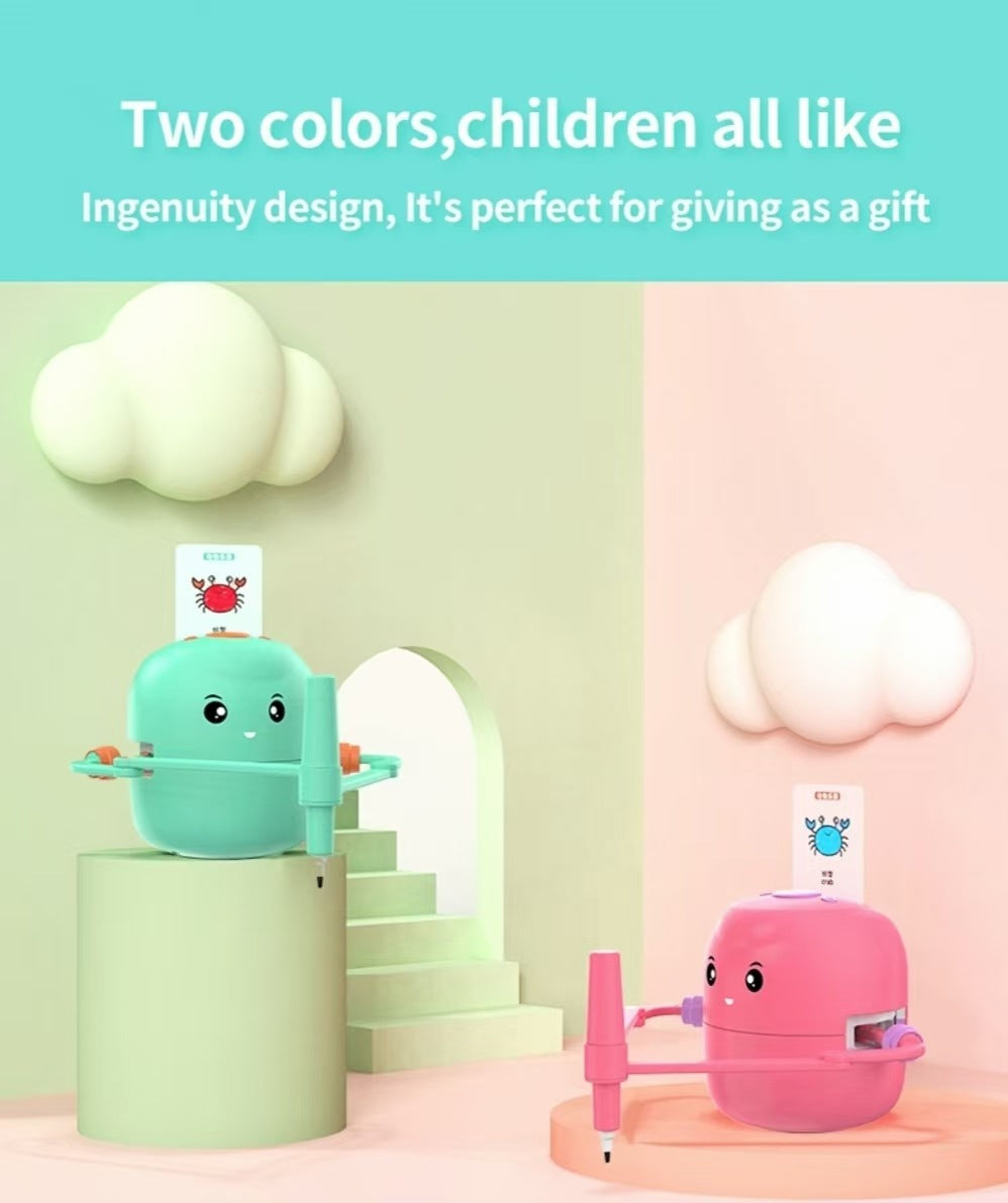Self-animation drawing robot children's early education machine infant enlightenment picture book 3-8 painting learning machine toy intelligence