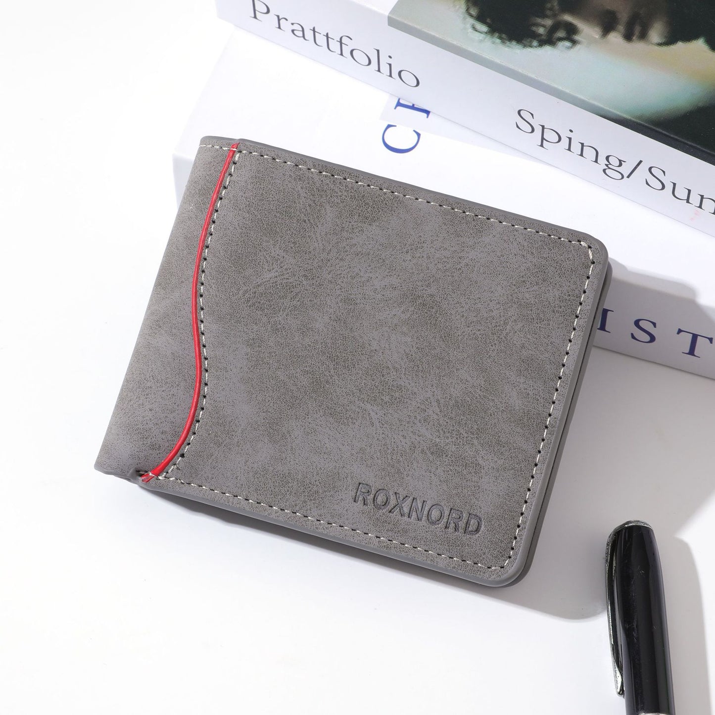 Wallet men's high-end large capacity multi-card wallet men men's PU wallet short wallet wallet men