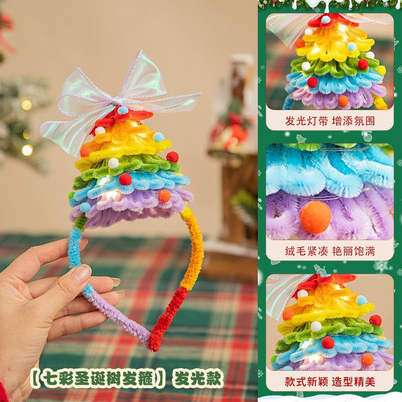 Christmas Hanging Decoration Christmas Tree Car Hanging Decoration Crypto Twist Stick Handmade DIY Material Pack Homemade Creative Gifts