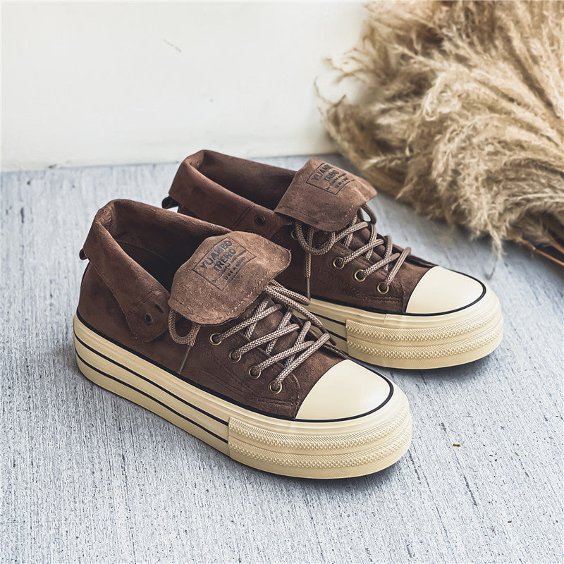 The live broadcast hit one shoe, two wearing high-top canvas shoes, the same couple, platform shoes, basic shoes, men's shoes