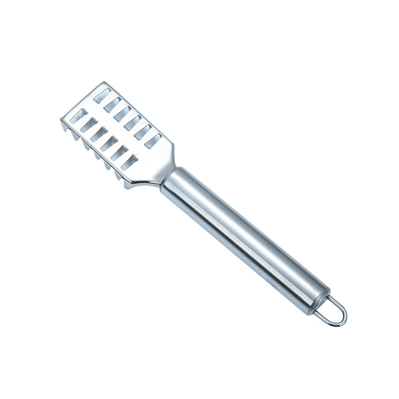 Cross border stainless steel fish scale planer square head scraper fish scale artifact household scaling kitchen gadgets fish brush wholesale