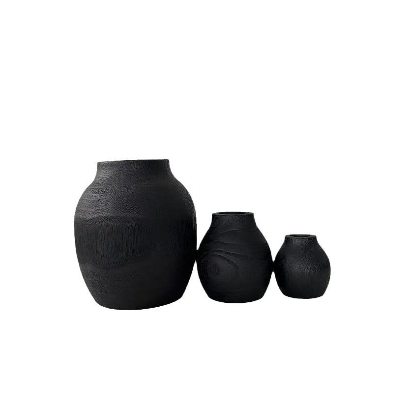 Wooden vase modern simple home flower arrangement creative ornament home accessories vase wood crafts supply