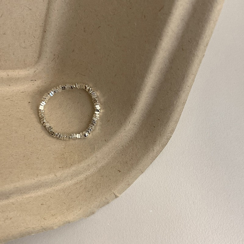 South Korea's new plain ring women's niche ins high-end sense opening adjustable ring wholesale foreign trade cross-border ring