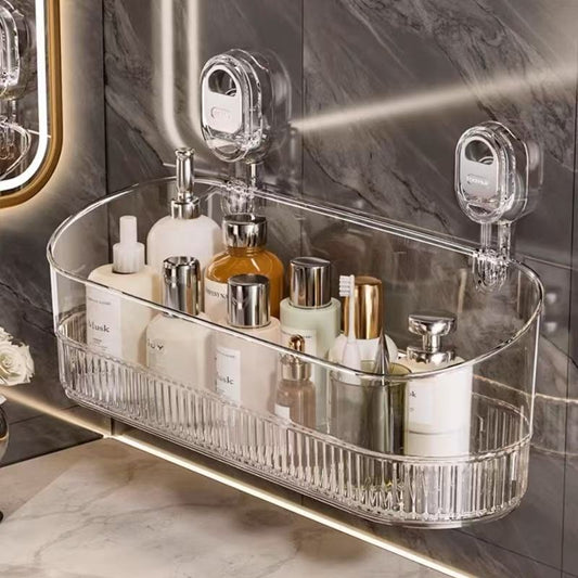 Bathroom suction cups, shelves, toilets, non-perforated, cosmetics storage shelves, toilets, wall-mounted shelves, artifacts