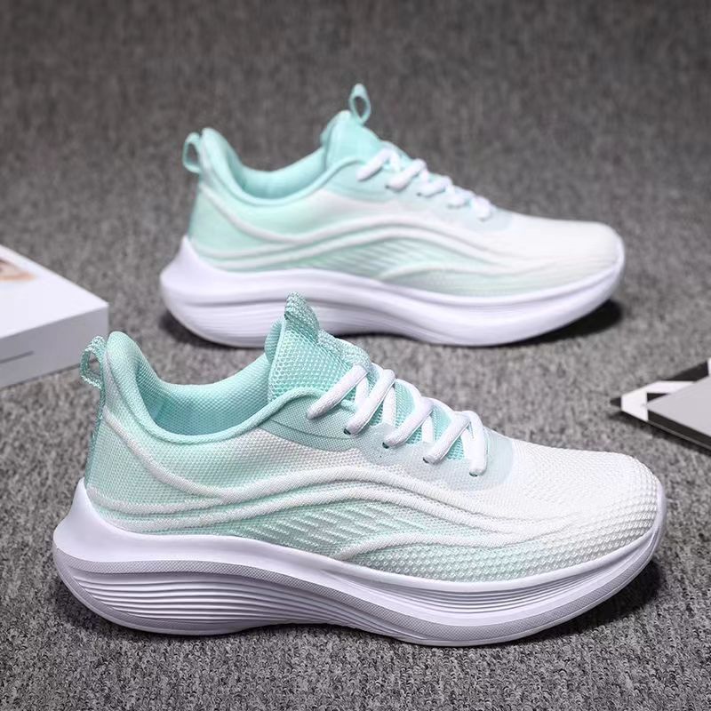 Sneakers women's new spring and summer non-slip soft sole wear-resistant mesh breathable casual shoes versatile ultra-light running shoes