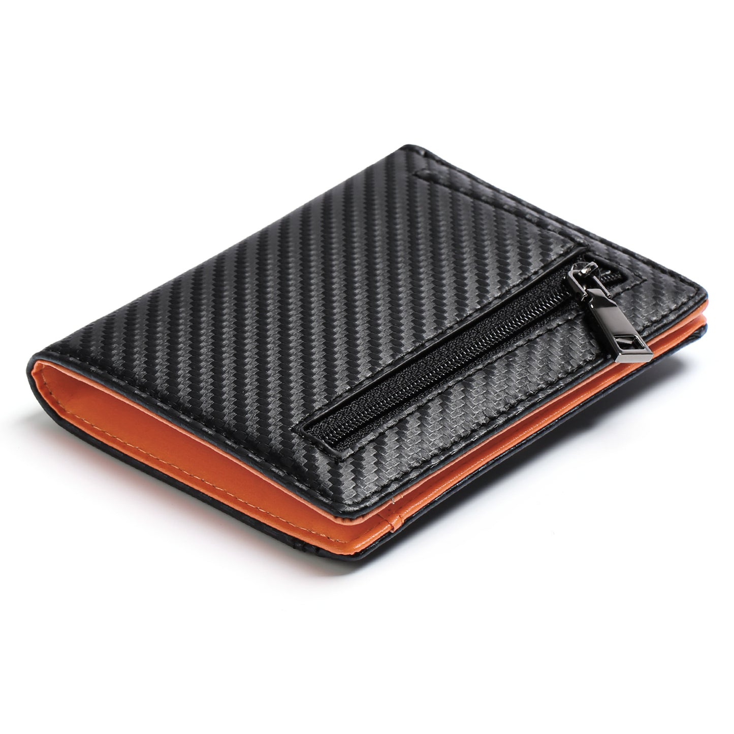GAEKEAO Carbon Fiber Men's Wallet High Quality Anti-Theft Swipe Wallet PU Leather Coin Purse Manufacturer Spot Wholesale