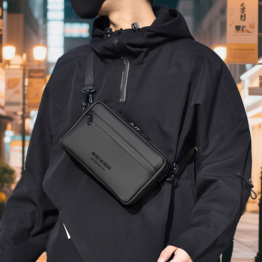 Cross-border fashion new men's shoulder bags, trendy brand small square bags, business commuter men's bags, outdoor crossbody bags, men's bags
