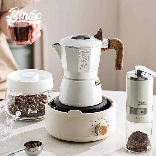 Bincoo Double Valve Coffee Moka Pot Espresso Coffee Pot Espresso Coffee Maker Espresso Home User Exterior Set Coffee Utensils