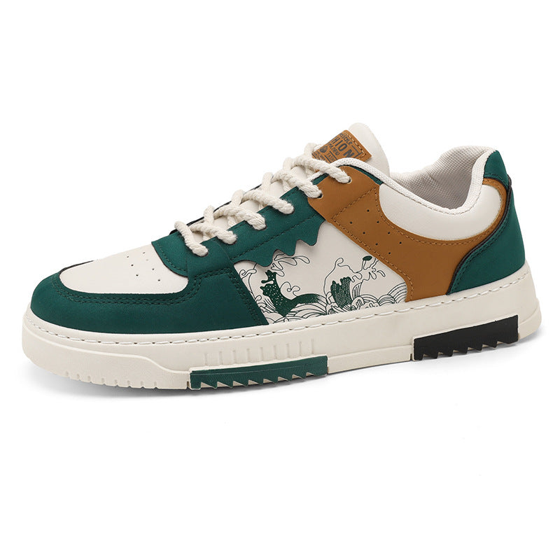Cross-border plus size men's shoes foreign trade 45-48 new spring board shoes trend versatile soft soled athleisure small white shoes
