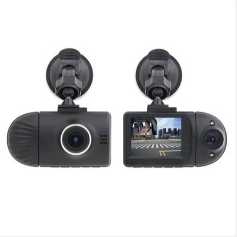 Cross-border hot dash cam dual lens FHD 1080P HD front and rear with lens car DVD camera