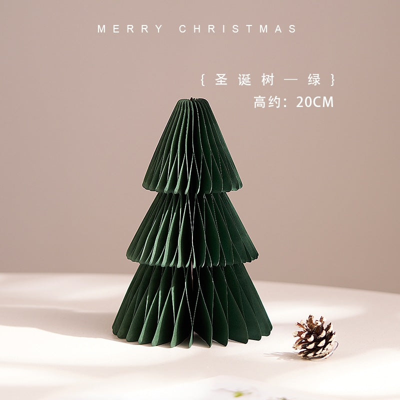 Christmas 2025 Decorations Mini Wooden Christmas Tree Tabletop Ornaments Pendant Scene Arrangement Kids Small Gifts