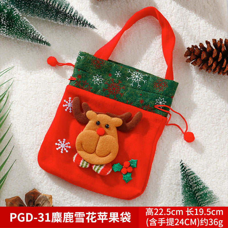 Christmas gift apple bag tote bag adult children children Christmas gift decoration high-end gift bag