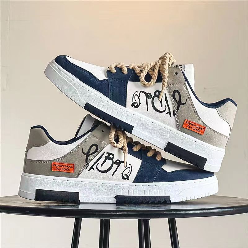 2024 New Spring Men's Canvas Shoes Korean Trendy SneakersVersatile Student Shoes Men's Ins Casual Trendy Shoes