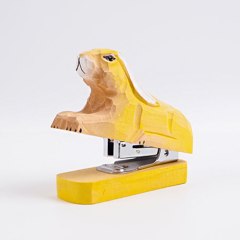 Wooden bookmaker, animal, mini stationery, creative stationery manufacturers, wholesale staplers, student staplers