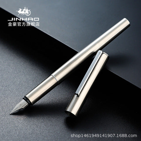 Jinhao 35 fountain pen all-steel extremely black metal adult office gift, student teacher practice word with wholesale