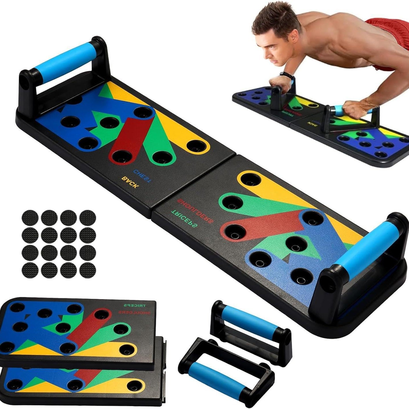 Multifunctional push-up plate brace abdominal plate equipment home pectoral abdominal exercise training board abdominal body fitness