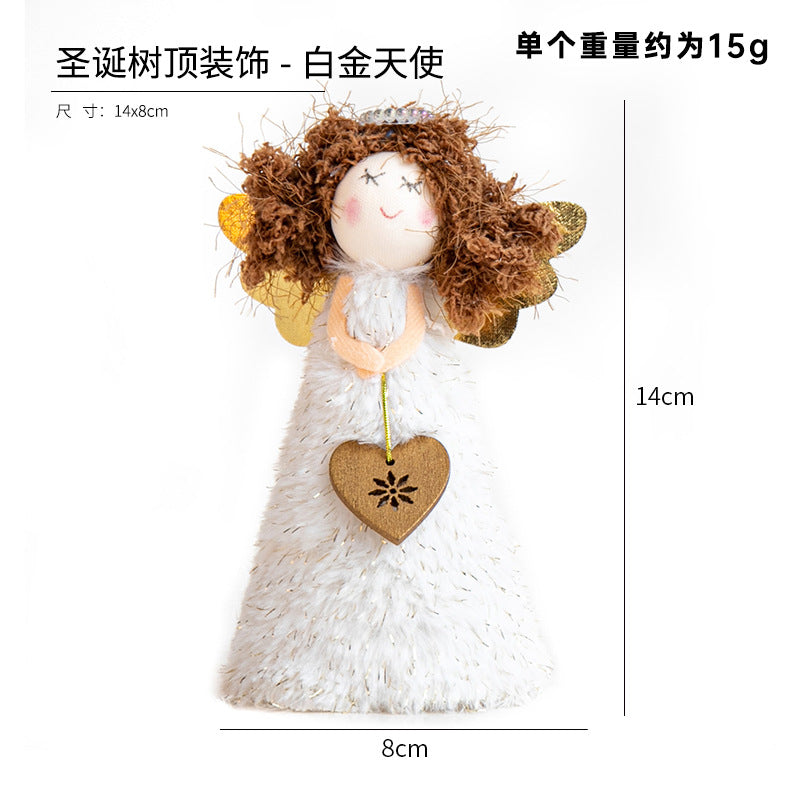 Christmas Christmas Decoration Christmas Tree Decoration Christmas Tree Top Decoration Accessories Pendant Santa Angel Wholesale