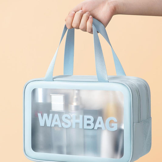 Cosmetic bag, large capacity, dry and wet separation, finishing travel storage bag, waterproof double layer toiletry bag, cosmetics storage bag