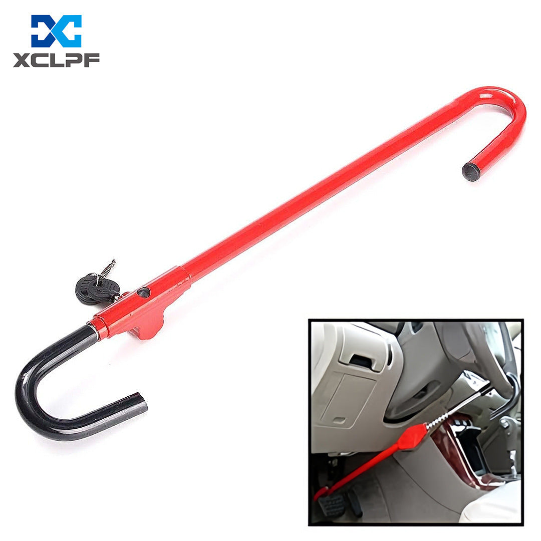 Car steering wheel lock telescopic with hook throttle lock clutch lock car anti-theft lock universal car lock