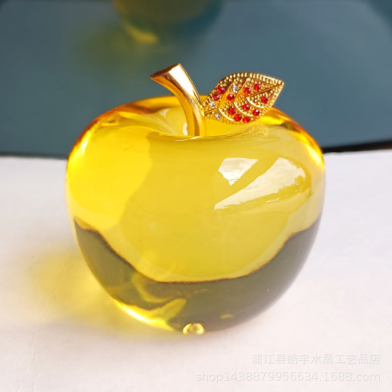 Processing and production of crystal apples, creative gifts, holiday decorations, handicrafts, Christmas ornaments, car home decorations