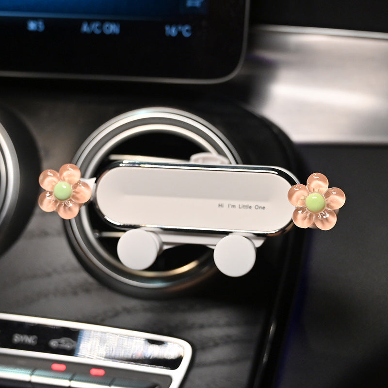 Mobile phone car holder cartoon new air outlet car decoration cute navigation mobile phone holder car interior female