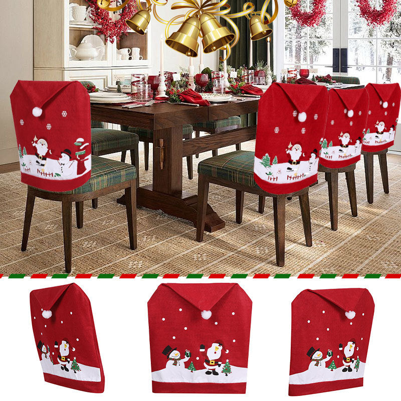 Christmas Decoration Chair Cover, Cross-border Europe and America Christmas Decorations, Christmas Chair Cover, Christmas Table Decoration Gifts