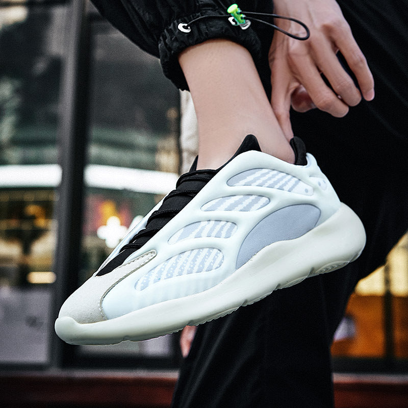 Cross border coconut shoes 700V3 retro skeleton shoes luminous trend couple dad shoes athleisure men's shoes