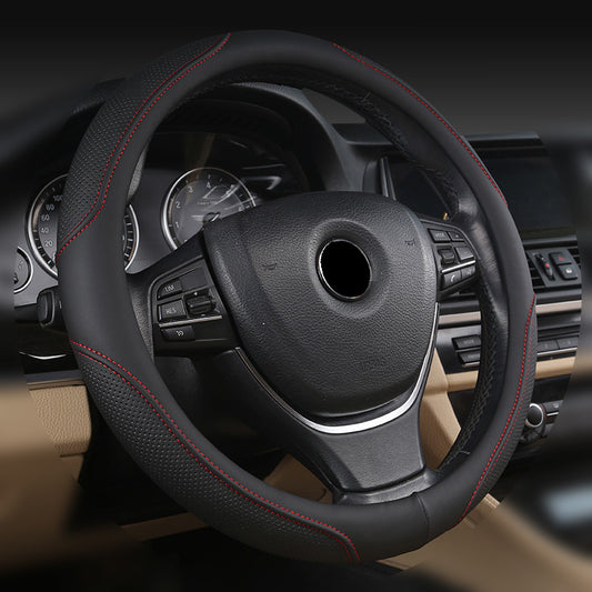 Car steering wheel covers, four-season general car interiors, car handlebar covers, decorative supplies, cross-border leather new protective covers