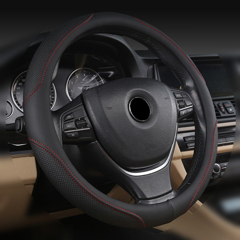 Car steering wheel covers, four-season general car interiors, car handlebar covers, decorative supplies, cross-border leather new protective covers