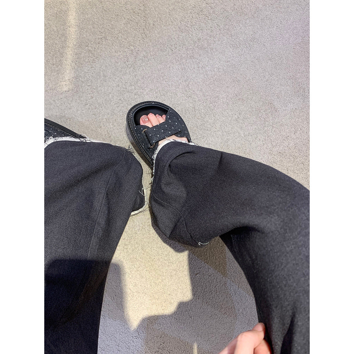 Grape Mom Studiolee Island Holidays Versatile with Velcro Thick-soled Beach Sports Sandals for Women