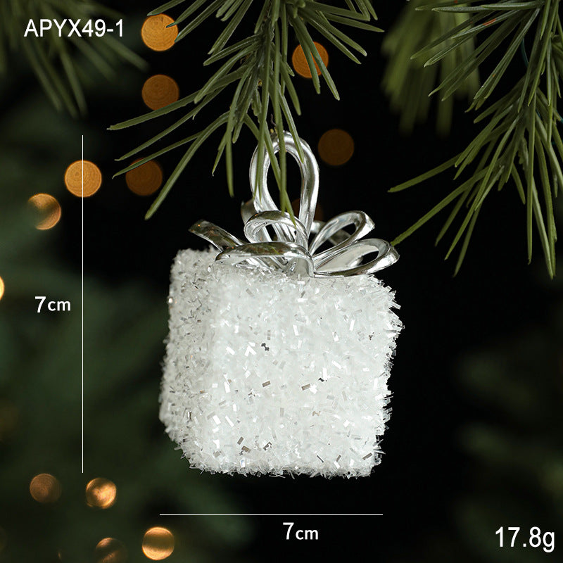 Gangheng Christmas gift bag white foam bride price bag decoration pendant hanging color Christmas tree pendant gift