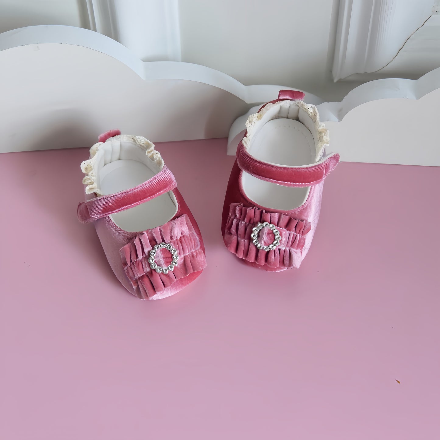 Baby shoes 2025 new baby girl princess single shoes soft sole non-slip toddler shoes spring and autumn Korean version one piece dropship