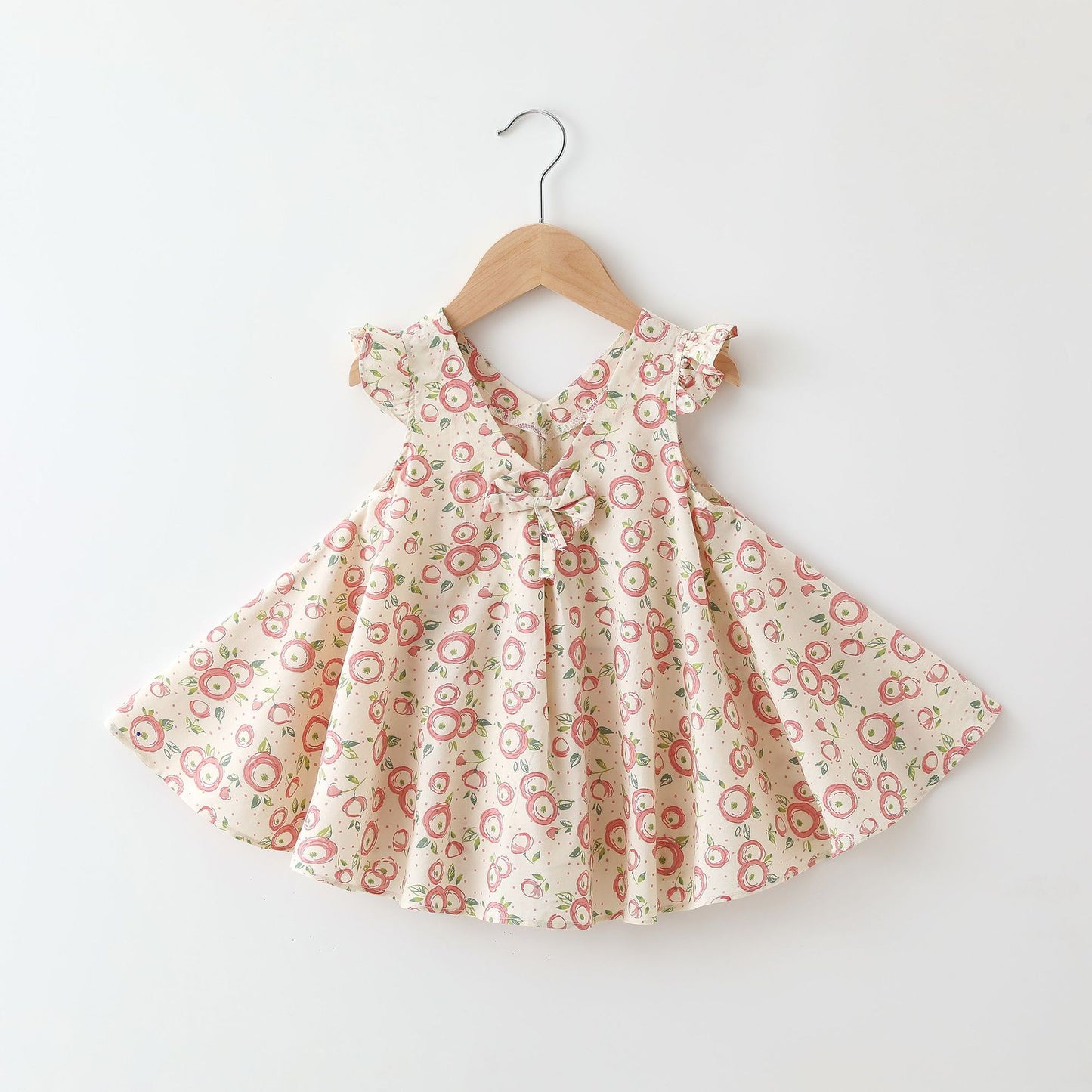 Girls' Dresses, Summer Cotton Class A Princess Dresses, Baby Skirts, Camisole Skirts, Baby Floral Skirts