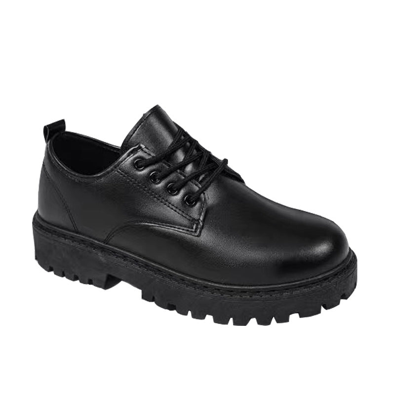 2024 New Summer Men's Leather Shoes Black Formal Business Teen British Style Casual Versatile Work Men's Shoes