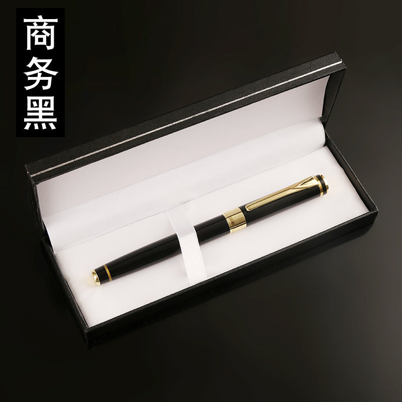 Hard pen calligraphy pen boxed multi-color metal pen body business gift Ming student training class with pen gift