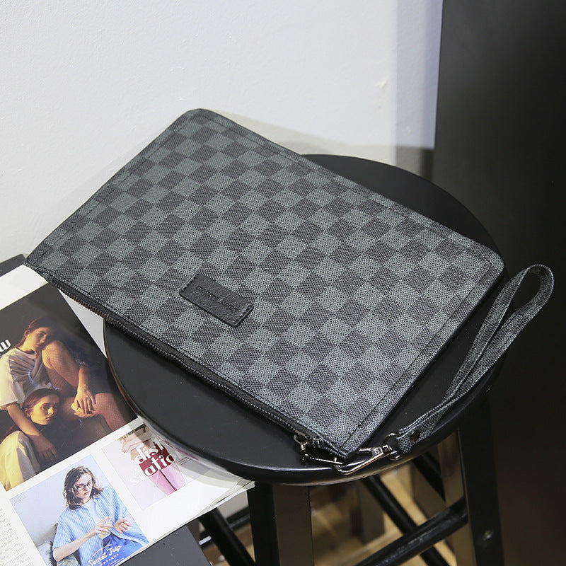 Men's clutch bag, large capacity grab bag, card bag, envelope bag, card bag, hand bag, 2026 new casual bag trend