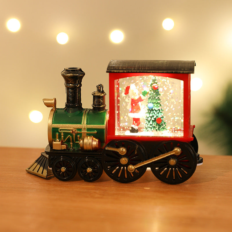 Cross-border new Christmas party gifts, Christmas gifts, souvenirs, water filling, small train, Thomas train, car