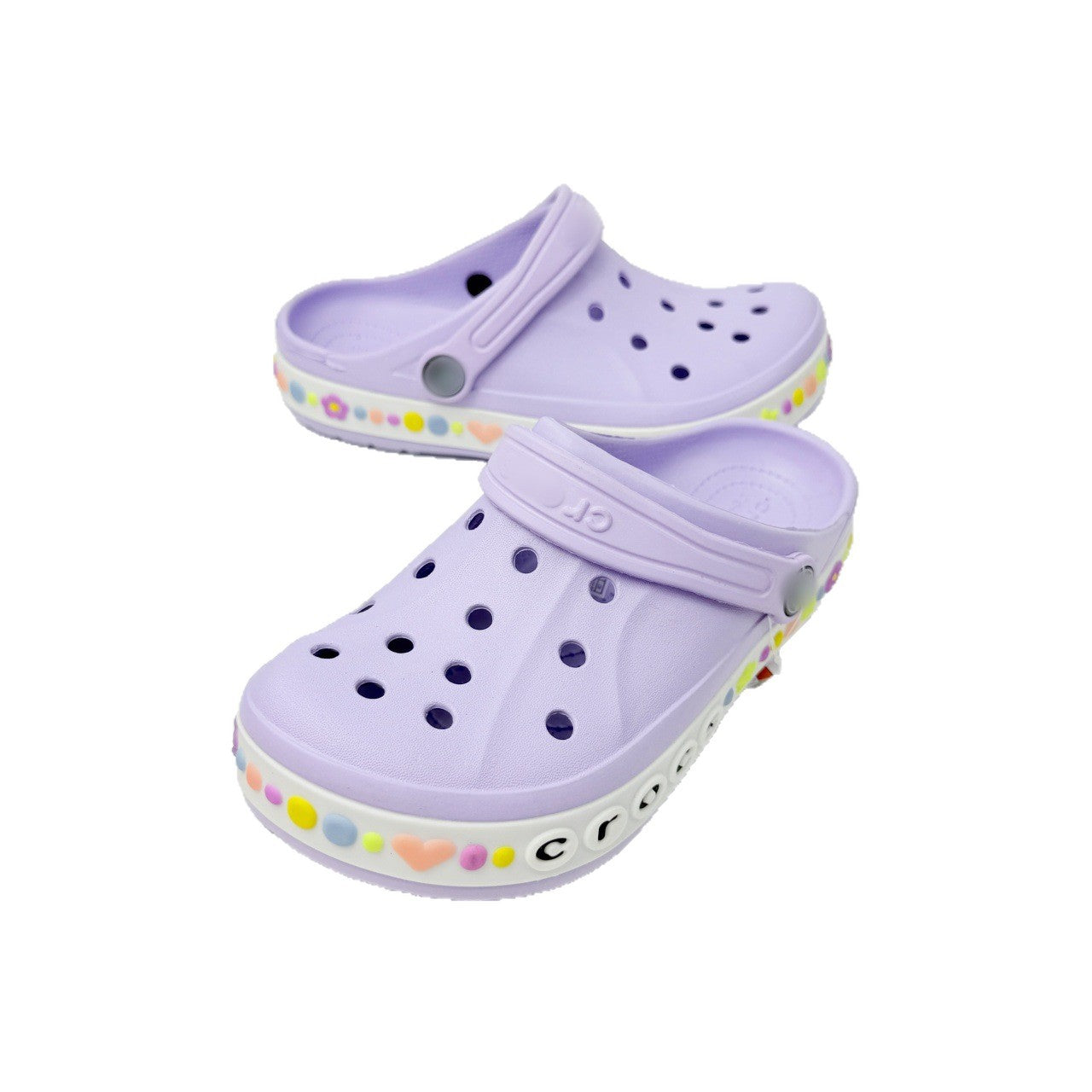 CRO Card Family Parent-Child Loving Little Beyaka Lok Ban Clog Shoes Boys' and Girls' Closed-Toe Slippers Parent-Child Beach Shoes
