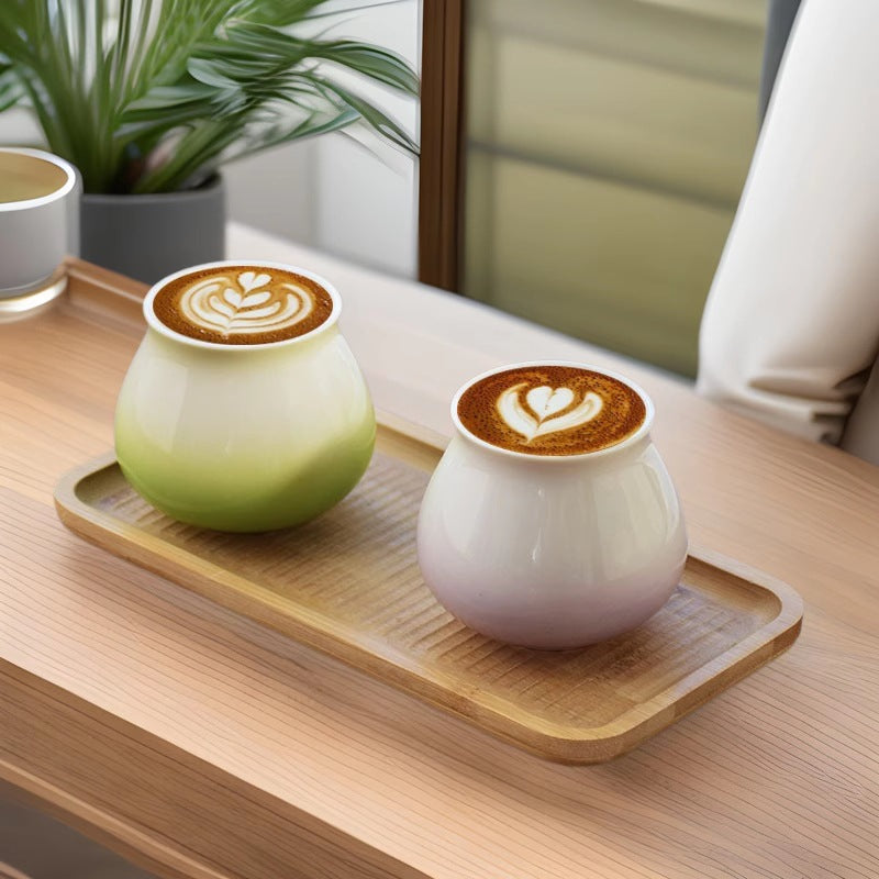 Underglaze color series gradient color ceramic coffee cup hand pour tasting cup series sensory coffee smell cup set