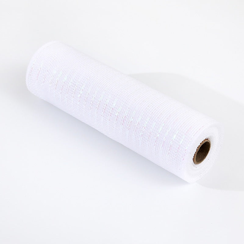 Plastic mesh fishing mesh yarn Christmas ribbon Christmas tree European and American style decorative mesh ribbon Internet celebrity boutique ribbon ribbon