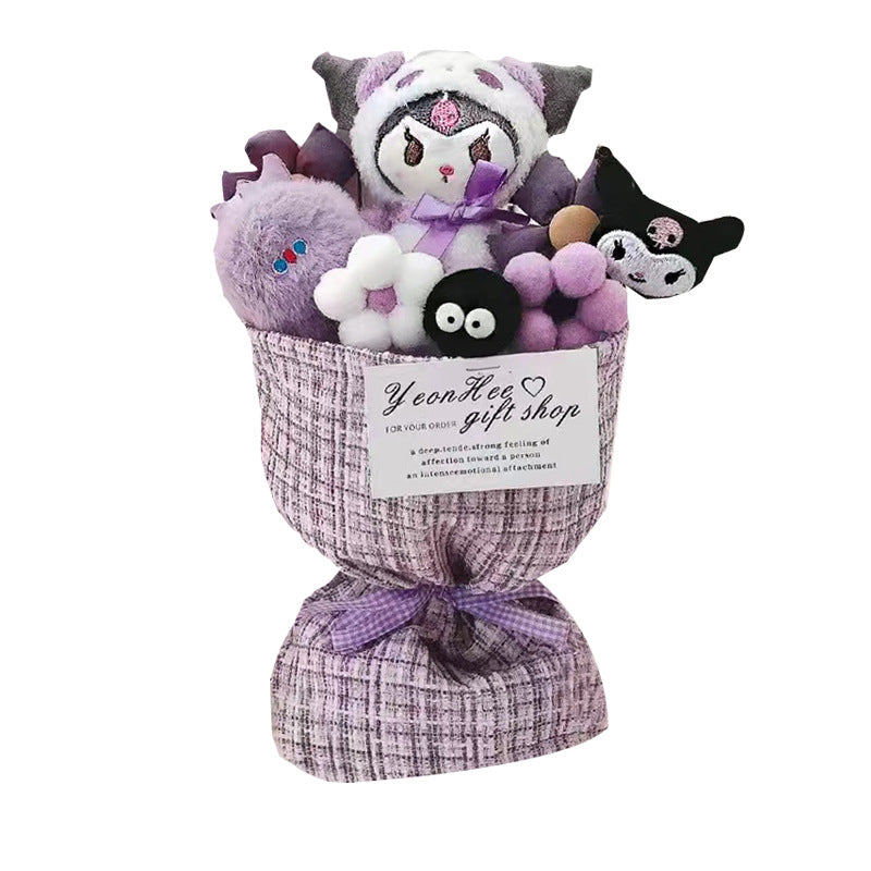 Christmas gifts kulomi dolls cartoon bouquet dolls forever peanut birthday gifts for girls friends and girlfriends