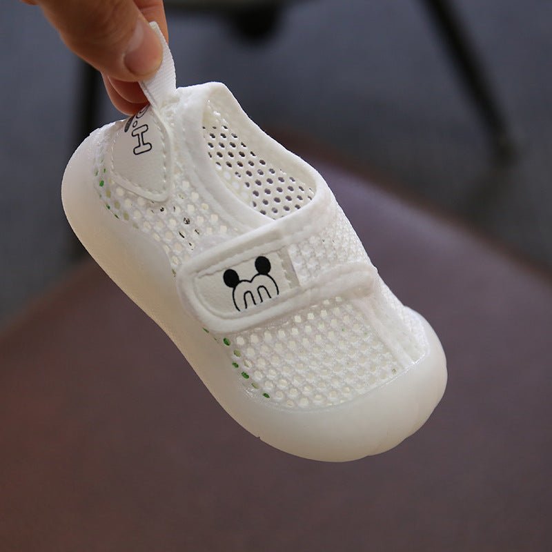Children's flying shoes, boys and girls, children's toddler shoes, breathable mesh sports shoes, soft bottom, children's baby mesh shoes, foreign trade