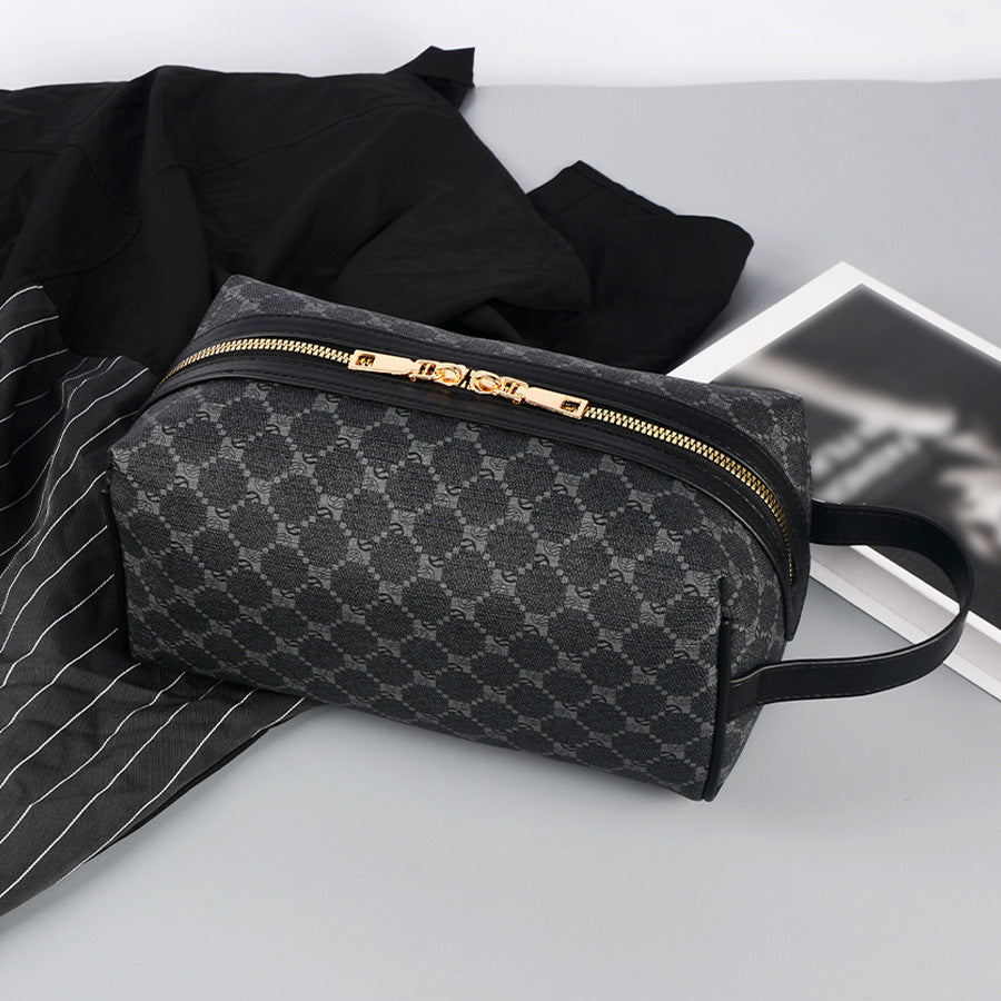 Cross-border popular grab bags, men's clutch bags, lightweight portable storage bags, casual printed hand-held toiletry bags