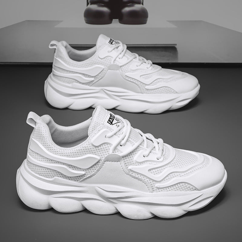 Men's Shoes 2025 New Autumn Mesh Construction Site Work Labor Protection Shoes Men's Platform Sport Dad Shoes Casual Fashion