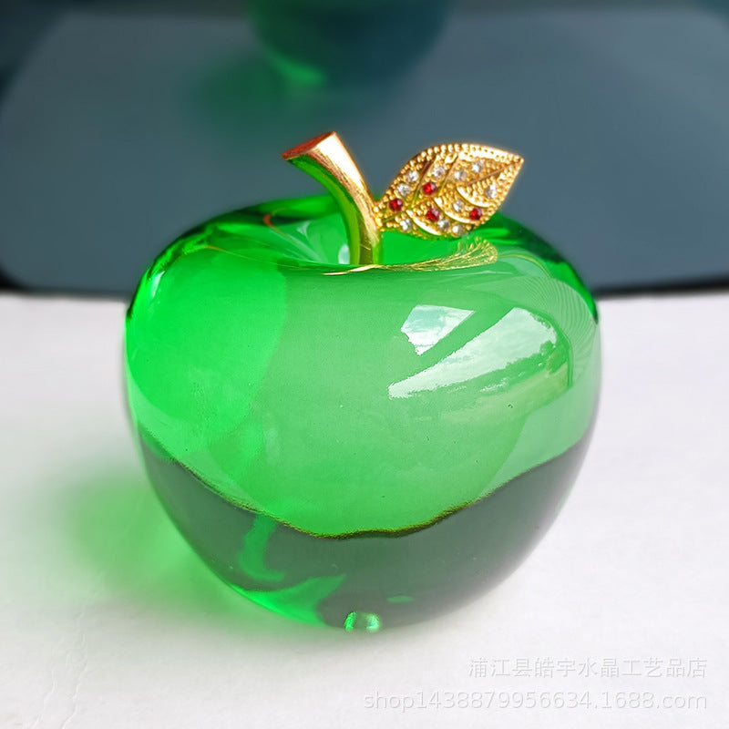 Processing and production of crystal apples, creative gifts, holiday decorations, handicrafts, Christmas ornaments, car home decorations